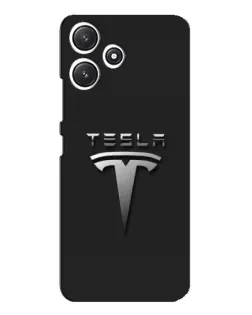 Чохол для Xiaomi POCO M6 з картинкою «Сталевий логотип Tesla» Чохол для Xiaomi POCO M6 з картинкою «Сталевий логотип Tesla»
