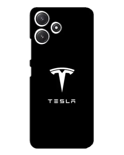 Чехол для Xiaomi POCO M6 с картинкой «Tesla White Logo»