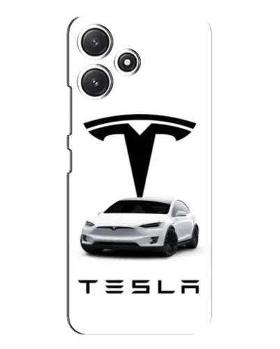 Чехол для Xiaomi POCO M6 с картинкой «Tesla White Style»