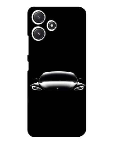 Чехол для Xiaomi POCO M6 с картинкой «Фары Tesla Night»