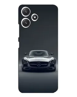 Чехол для Xiaomi POCO M6 с картинкой «Mercedes на черном»