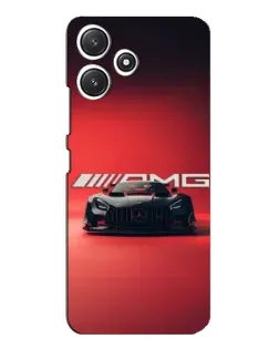 Чехол для Xiaomi POCO M6 с картинкой «Mercedes AMG — красная линия»