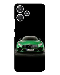 Чехол для Xiaomi POCO M6 с картинкой «Mercedes — неоновый лого»