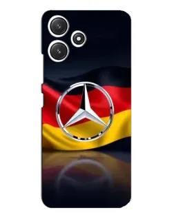 Чехол для Xiaomi POCO M6 с картинкой «Mercedes — флаг Германии»