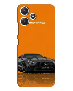 Чехол для Xiaomi POCO M6 с картинкой «Оранжевый Mercedes AMG»