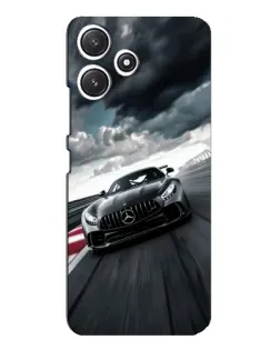 Чехол для Xiaomi POCO M6 с картинкой «Гоночный Mercedes AMG»