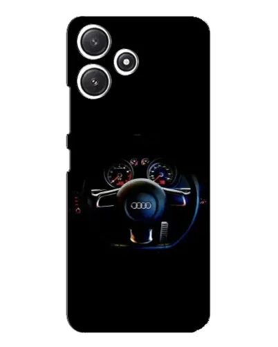 Чехол для Xiaomi POCO M6 с картинкой «Салон Audi — руль» Чехол для Xiaomi POCO M6 с картинкой «Салон Audi — руль»