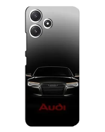 Чехол для Xiaomi POCO M6 с картинкой «Audi — градиентный контур» Чехол для Xiaomi POCO M6 с картинкой «Audi — градиентный контур»