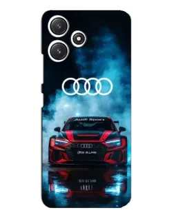 Чохол для Xiaomi POCO M6 з картинкою «Audi Sport — неон»