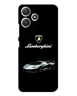 Чехол для Xiaomi POCO M6 с картинкой «Логотип Lamborghini классика»