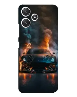 Чехол для Xiaomi POCO M6 с картинкой «Lamborghini дымная эстетика»