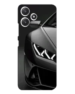 Чехол для Xiaomi POCO M6 с картинкой «Lamborghini фары детализация»