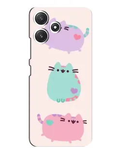 Чохол для Xiaomi POCO M6 з картинкою «Pusheen тріо» Чохол для Xiaomi POCO M6 з картинкою «Pusheen тріо»