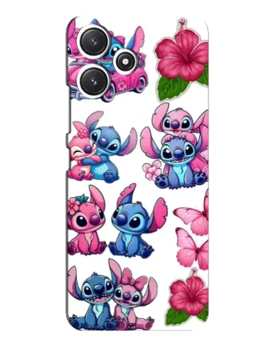 Чехол для Xiaomi POCO M6 с картинкой «Стикеры Stitch и Angel»