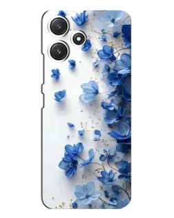 Чохол для Xiaomi POCO M6 з картинкою «Блакитний квітковий каскад»