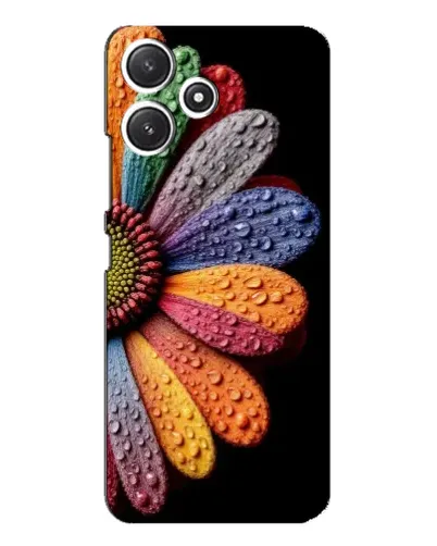 Чохол для Xiaomi POCO M6 з картинкою «Райдужна квітка»