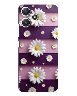 Чохол для Xiaomi POCO M6 з картинкою «Ромашки на фіолетовому»