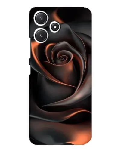 Чохол для Xiaomi POCO M6 з картинкою «Шовкова чорна троянда»