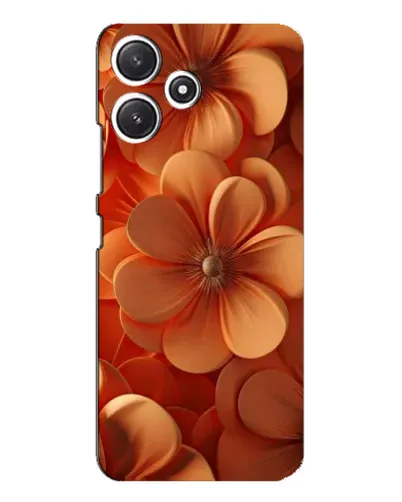 Чохол для Xiaomi POCO M6 з картинкою «Помаранчева макро квітка»