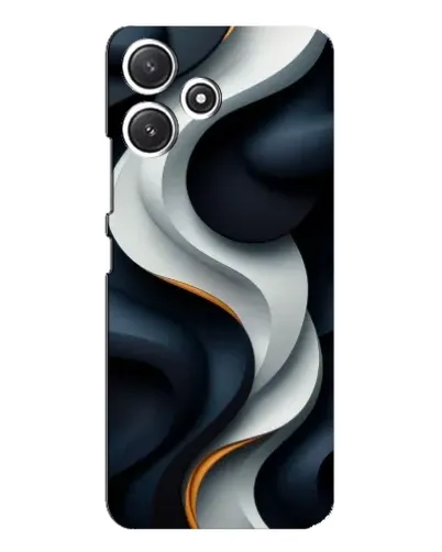 Чохол для Xiaomi POCO M6 з картинкою «Об'ємні чорно-білі стрічки» Чохол для Xiaomi POCO M6 з картинкою «Об'ємні чорно-білі стрічки»
