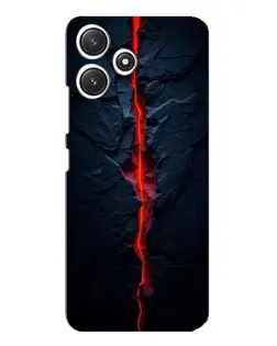 Чохол для Xiaomi POCO M6 з картинкою «Червона лавова тріщина»