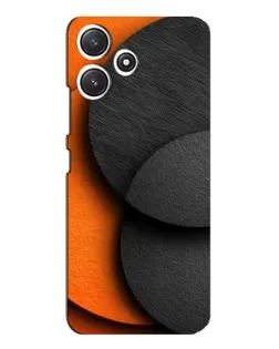 Чохол для Xiaomi POCO M6 з картинкою «Геометрія помаранчевих кіл»