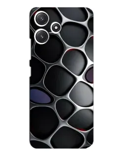 Чохол для Xiaomi POCO M6 з картинкою «Об'ємна темна решітка»