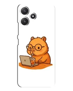 Чехол для Xiaomi POCO M6 с картинкой «Капибара с ноутбуком» Чехол для Xiaomi POCO M6 с картинкой «Капибара с ноутбуком»