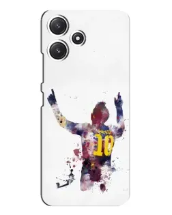 Чохол для Xiaomi POCO M6 з картинкою «Акварельний Мессі Барселона»