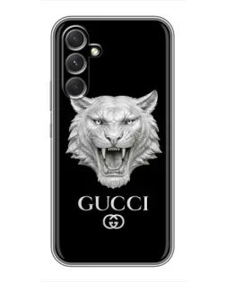 Чехол для Xiaomi Poco M7 Plus с картинкой «Gucci — серебряный лев» Чехол для Xiaomi Poco M7 Plus с картинкой «Gucci — серебряный лев»