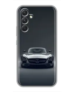 Чехол для Xiaomi Poco M7 Plus с картинкой «Mercedes на черном»