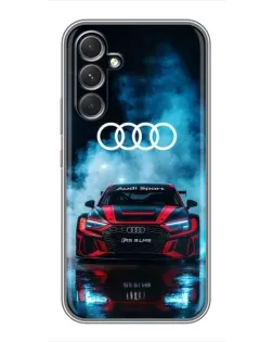 Чехол для Xiaomi Poco M7 Plus с картинкой «Audi Sport — неон»