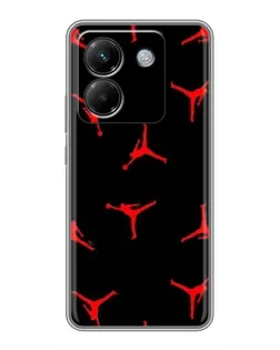 Чохол для Xiaomi Poco M7 Pro 5G з картинкою «Jordan Red Pattern» Чохол для Xiaomi Poco M7 Pro 5G з картинкою «Jordan Red Pattern»