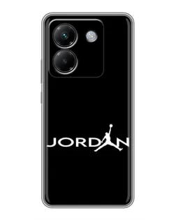 Чехол для Xiaomi Poco M7 Pro 5G с картинкой «Jordan White Logo»
