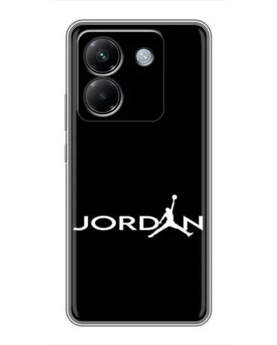 Чехол для Xiaomi Poco M7 Pro 5G с картинкой «Jordan White Logo»