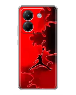 Чехол для Xiaomi Poco M7 Pro 5G с картинкой «Jordan Red Smoke»