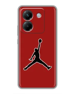 Чехол для Xiaomi Poco M7 Pro 5G с картинкой «Jordan Red Back»