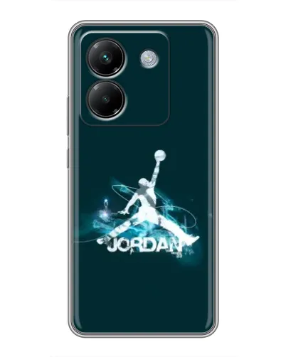 Чехол для Xiaomi Poco M7 Pro 5G с картинкой «Jordan Blue Fire»