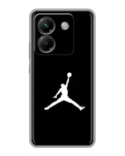 Чехол для Xiaomi Poco M7 Pro 5G с картинкой «Jordan Silhouette»