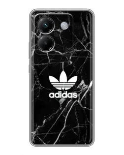 Чехол для Xiaomi Poco M7 Pro 5G с картинкой «Белый мрамор Adidas»