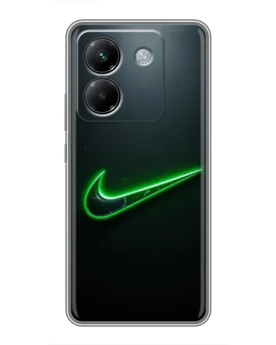 Чехол для Xiaomi Poco M7 Pro 5G с картинкой «Неоновый контур Nike»