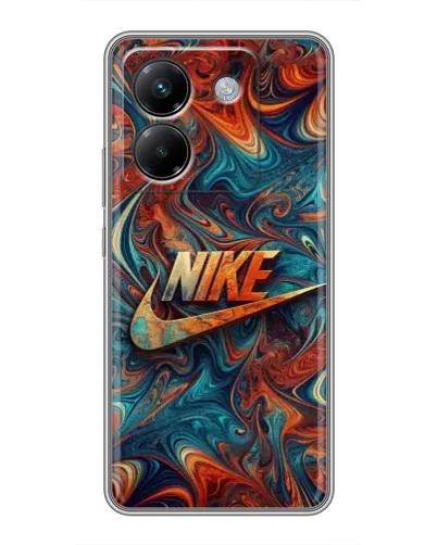 Чехол для Xiaomi Poco M7 Pro 5G с картинкой «Nike в абстракции»