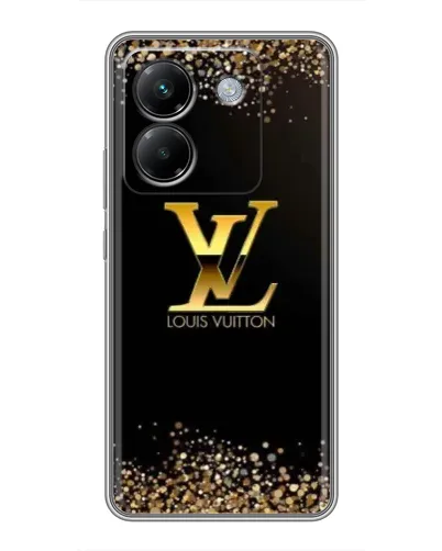 Чехол для Xiaomi Poco M7 Pro 5G с картинкой «LV — золотые искры»