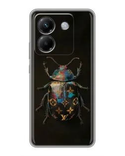 Чехол для Xiaomi Poco M7 Pro 5G с картинкой «LV — мраморный принт»