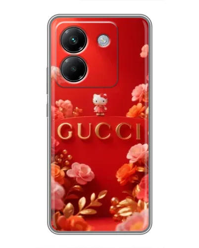 Чехол для Xiaomi Poco M7 Pro 5G с картинкой «Gucci — золотой сад»