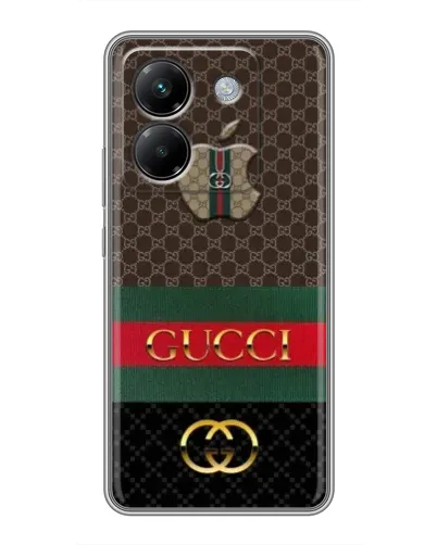 Чехол для Xiaomi Poco M7 Pro 5G с картинкой «Gucci — брендированный десерт»