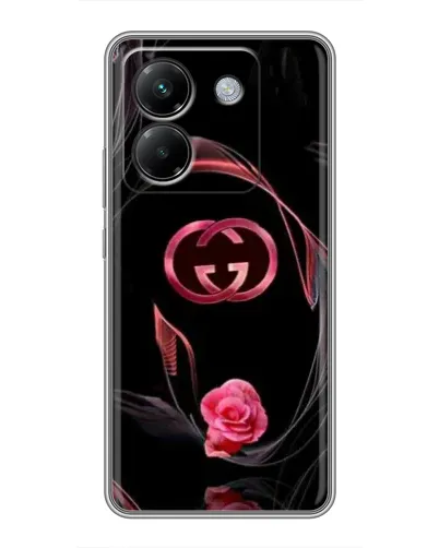 Чехол для Xiaomi Poco M7 Pro 5G с картинкой «Gucci — неоновая роза»