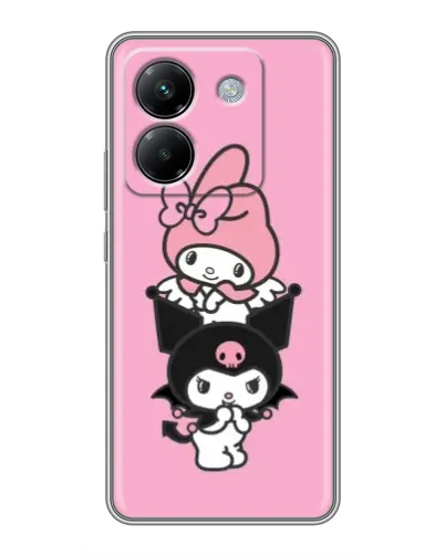 Чохол для Xiaomi Poco M7 Pro 5G з картинкою «My Melody та Kuromi» Чохол для Xiaomi Poco M7 Pro 5G з картинкою «My Melody та Kuromi»