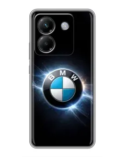 Чехол для Xiaomi Poco M7 Pro 5G с картинкой «BMW — неоновое сияние»