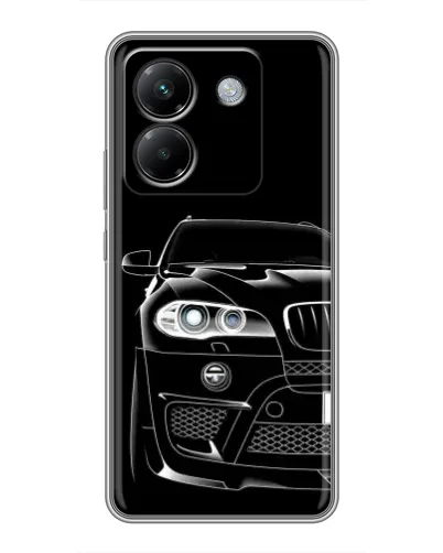 Чехол для Xiaomi Poco M7 Pro 5G с картинкой «Темный силуэт BMW»